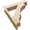 Ekena Millwork 8-in W x 34-in D x 40-in H Balboa Block Rough Cedar Woodgrain TimberThane Outlooker, Primed Tan OUTUR080X34X40BOA44RCPR - alternate 2